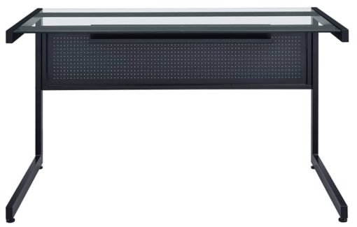 Euro Style Caesar Black 50" x 28" Desk - Image 2