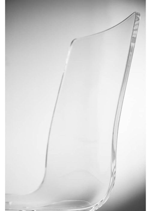Euro Style Chloe Clear Office Chair w/o Armrests - Image 6