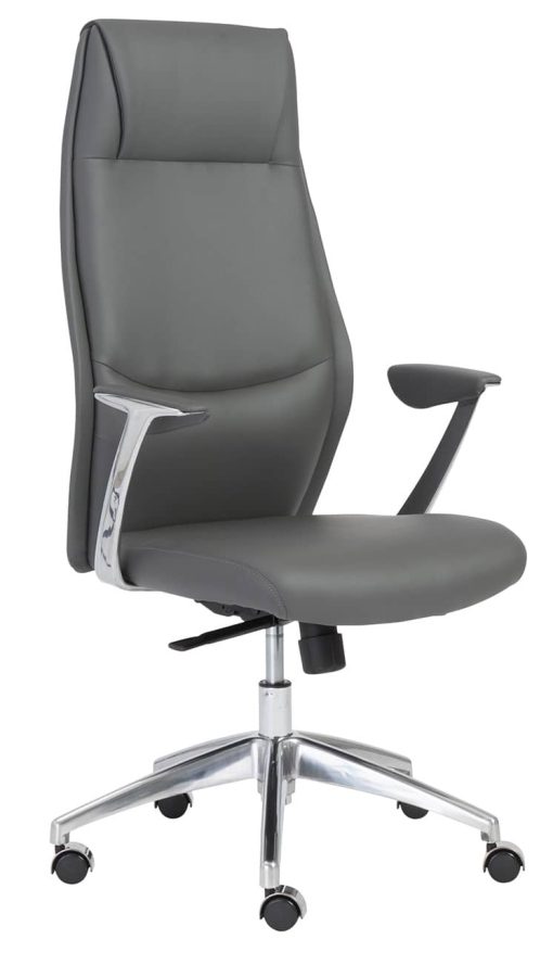 Euro Style Crosby Gray High Back Office Chair