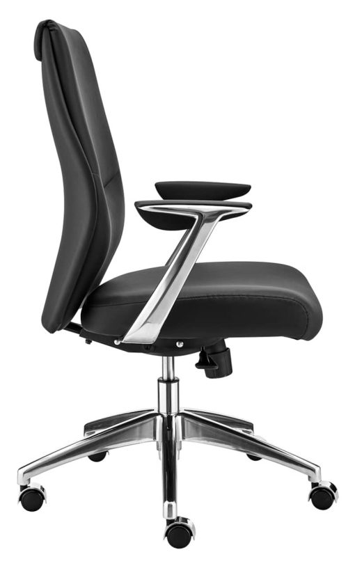 Euro Style Crosby Black Low Back Office Chair - Image 3