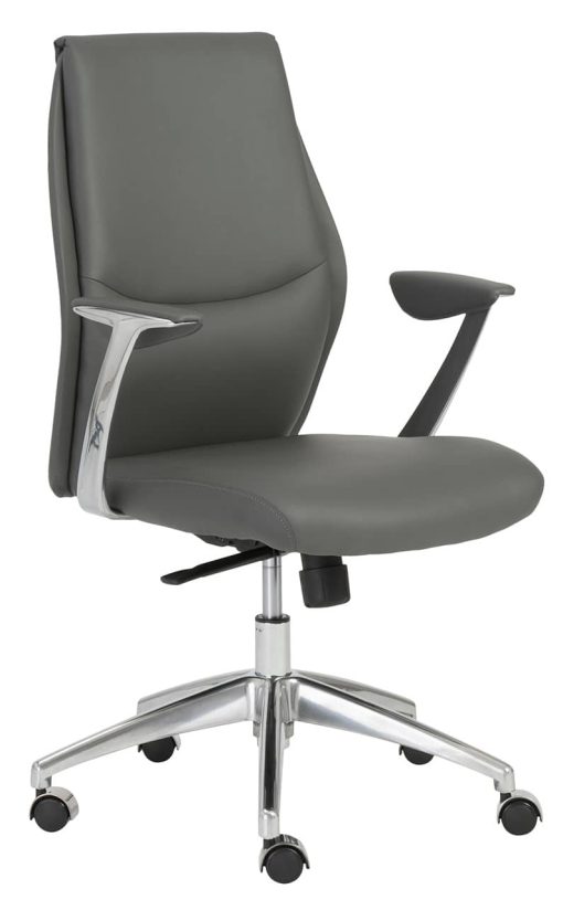 Euro Style Crosby Gray Low Back Office Chair
