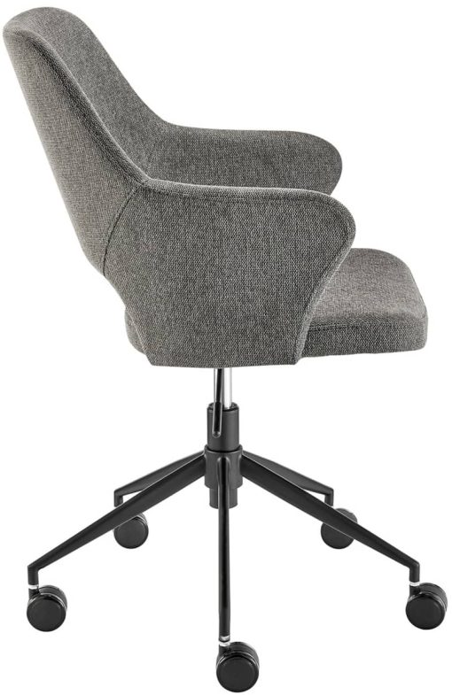 Euro Style Darcie Charcoal Office Chair - Image 3