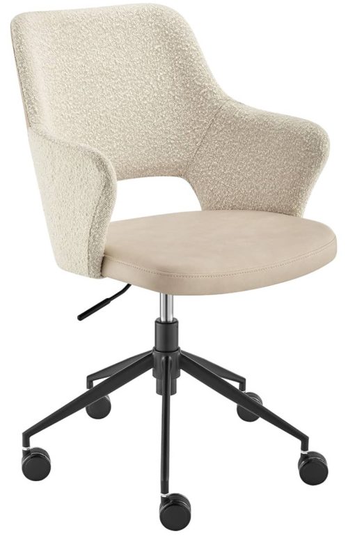 Euro Style Darcie Ivory Office Chair