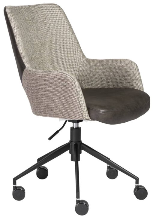 Euro Style Desi Light Grey & Dark Grey Office Chair
