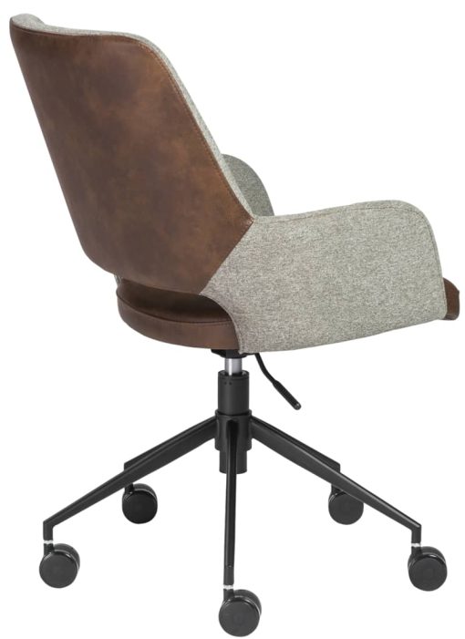 Euro Style Desi Gray & Light Brown Tilt Office Chair - Image 5