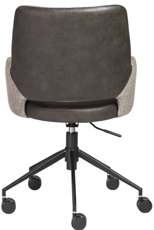 Euro Style Desi Light Gray & Dark Gray Tilt Office Chair - Image 5