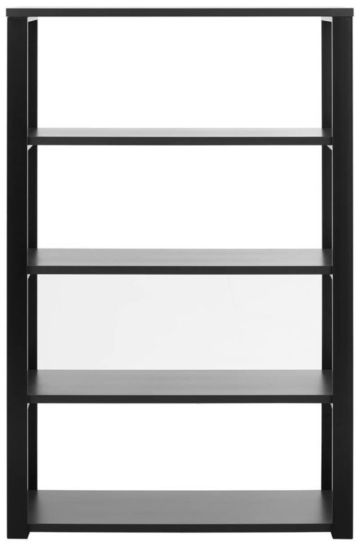 Euro Style Dillon 40" Shelving Unit In Matte Anthracite w/ Matte Black Frame - Image 2