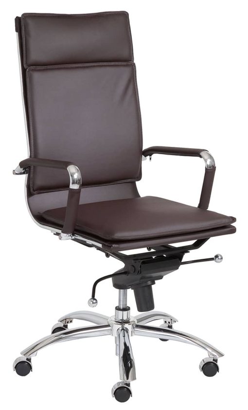 Euro Style Gunar Brown Pro High Back Office Chair