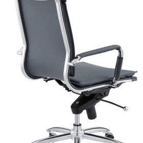 Euro Style Gunar Blue Pro High Back Office Chair - Image 4