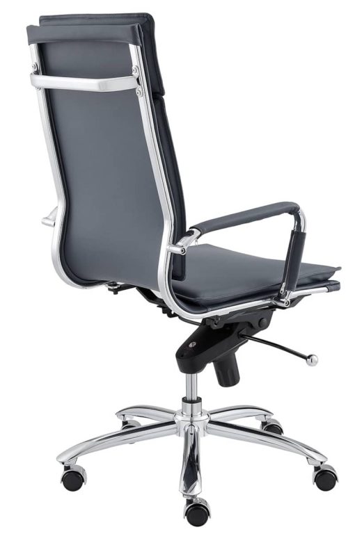 Euro Style Gunar Blue Pro High Back Office Chair - Image 4