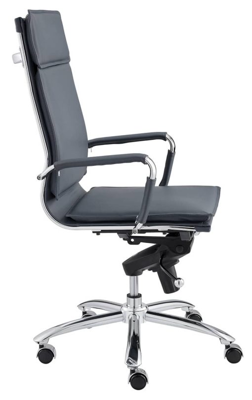 Euro Style Gunar Blue Pro High Back Office Chair - Image 3