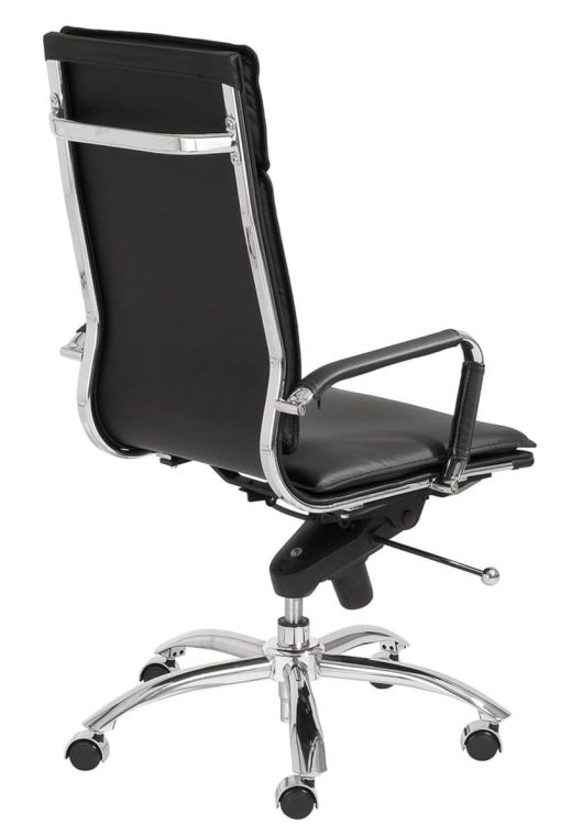 Euro Style Gunar Black Pro High Back Office Chair - Image 4