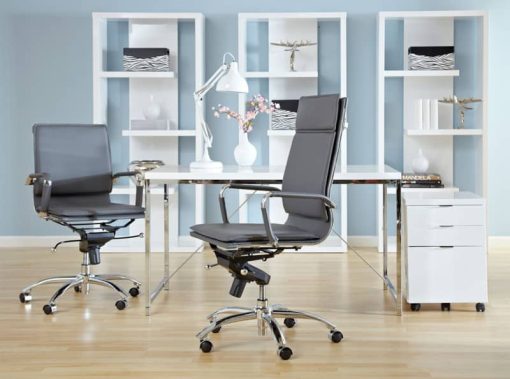 Euro Style Gunar Gray Pro High Back Office Chair - Image 5