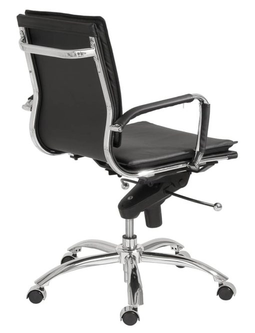 Euro Style Gunar Black Pro Low Back Office Chair - Image 4