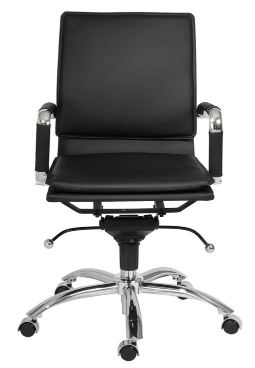 Euro Style Gunar Black Pro Low Back Office Chair - Image 2