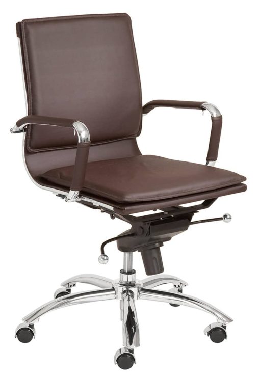 Euro Style Gunar Brown Pro Low Back Office Chair