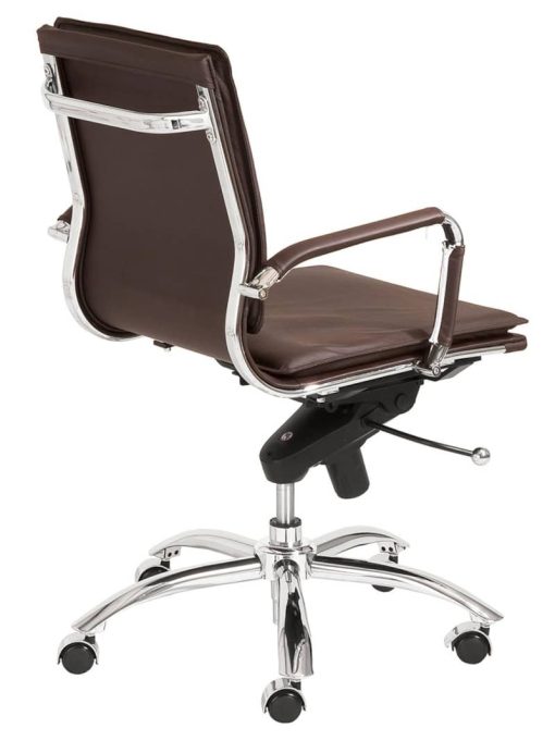 Euro Style Gunar Brown Pro Low Back Office Chair - Image 4