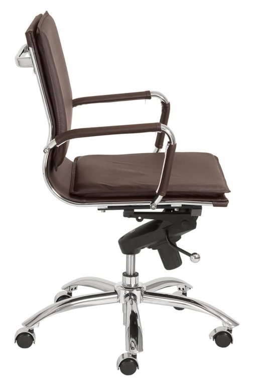 Euro Style Gunar Brown Pro Low Back Office Chair - Image 3