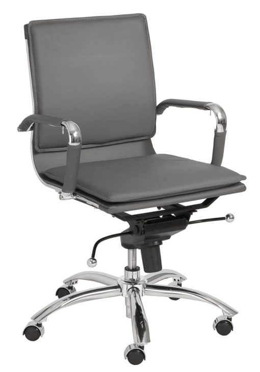 Euro Style Gunar Grey Pro Low Back Office Chair