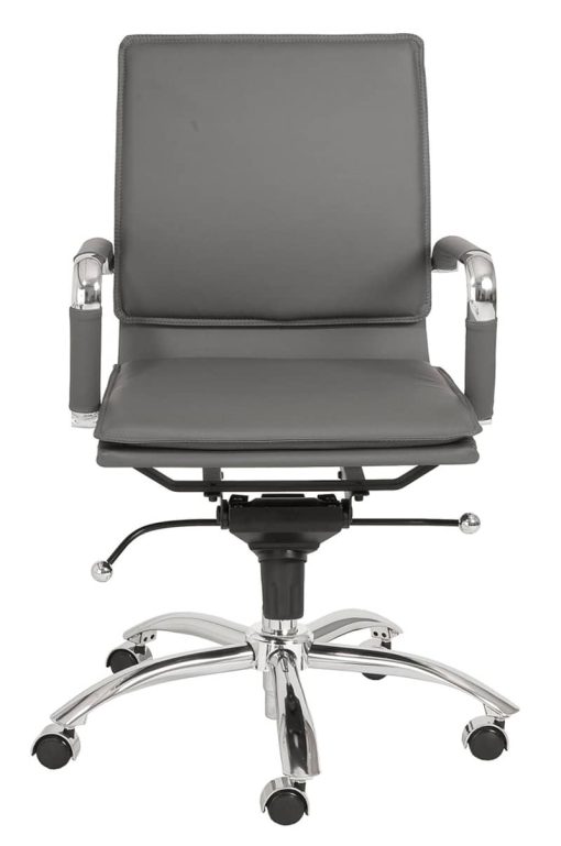 Euro Style Gunar Grey Pro Low Back Office Chair - Image 2