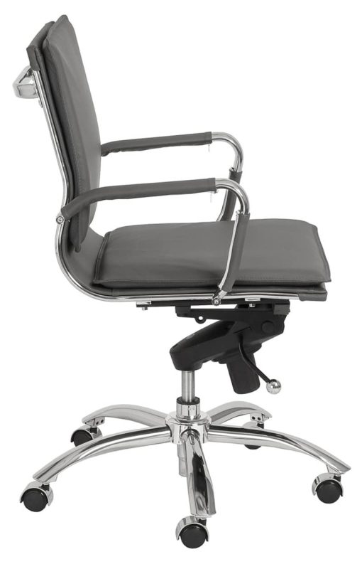 Euro Style Gunar Grey Pro Low Back Office Chair - Image 3