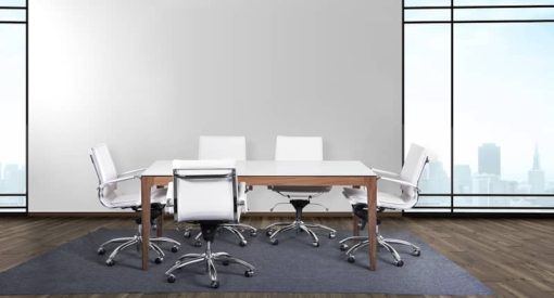 Euro Style Gunar White Pro Low Back Office Chair - Image 5
