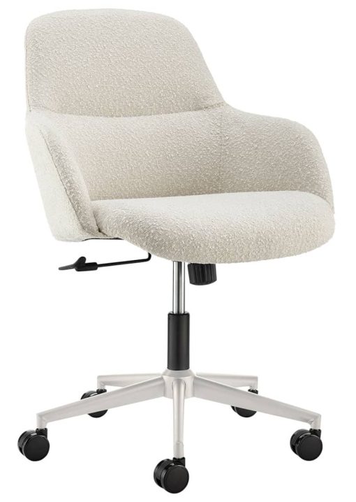 Euro Style Mia Ivory Office Chair