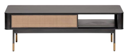 Euro Style Miriam Black 47" Coffee Table