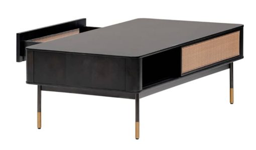 Euro Style Miriam Black 47" Coffee Table - Image 5