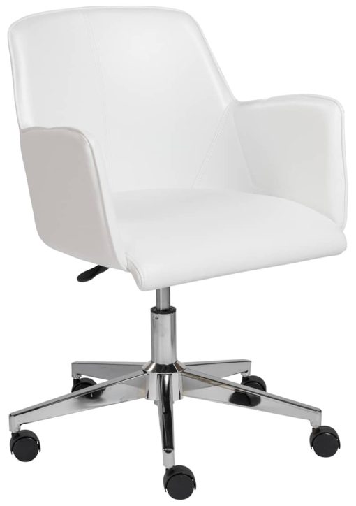 Euro Style Sunny White Pro Office Chair