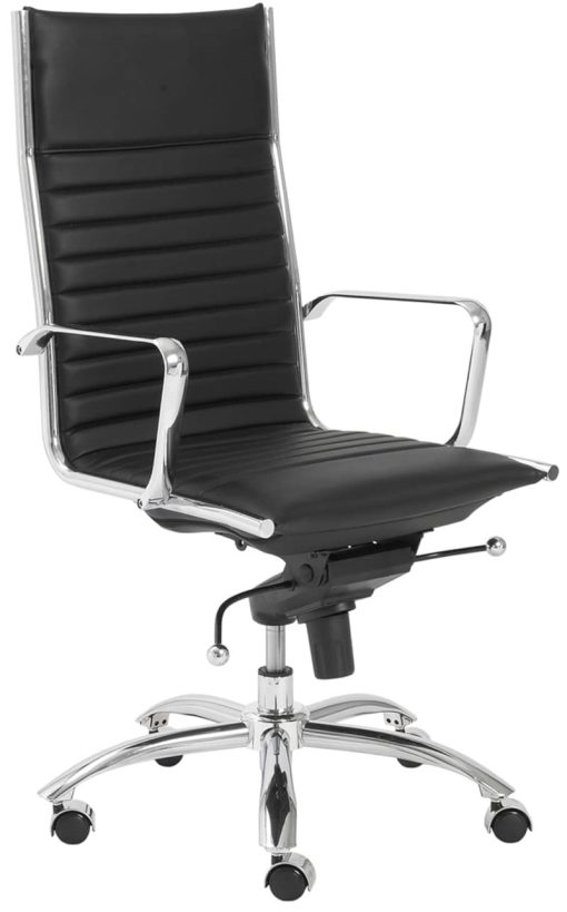 Euro Style Dirk Black High Back Office Chair