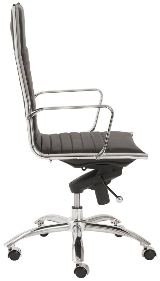 Euro Style Dirk Black High Back Office Chair - Image 3