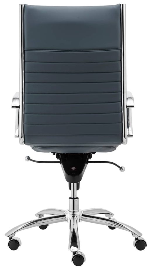 Euro Style Dirk Blue High Back Office Chair - Image 6
