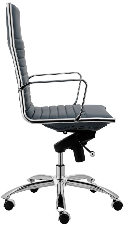 Euro Style Dirk Blue High Back Office Chair - Image 3
