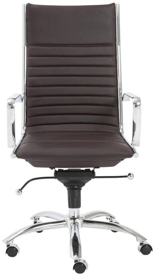 Euro Style Dirk Brown High Back Office Chair - Image 2