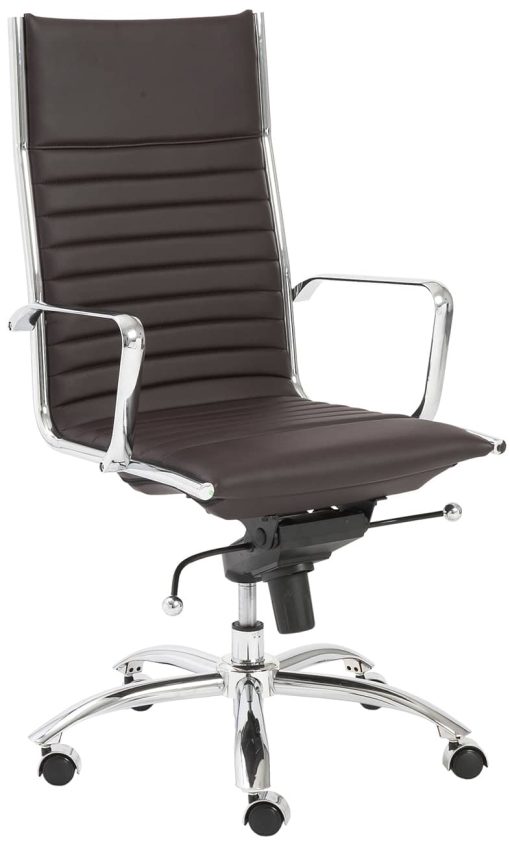 Euro Style Dirk Brown High Back Office Chair