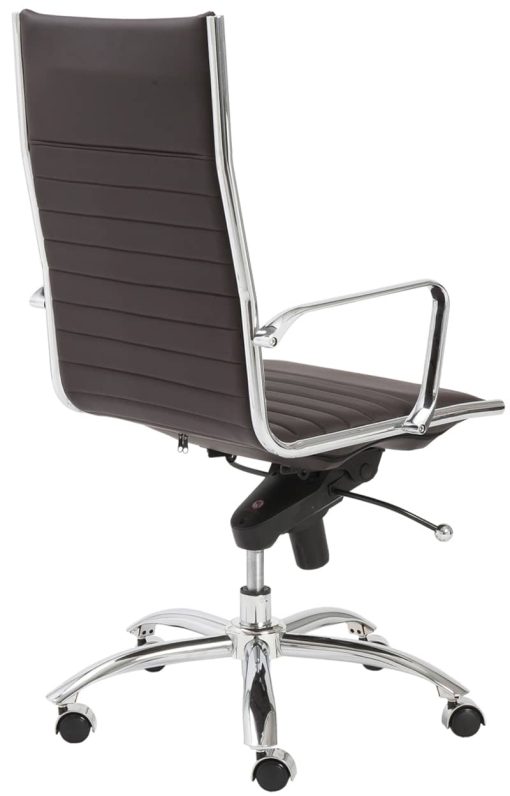 Euro Style Dirk Brown High Back Office Chair - Image 4