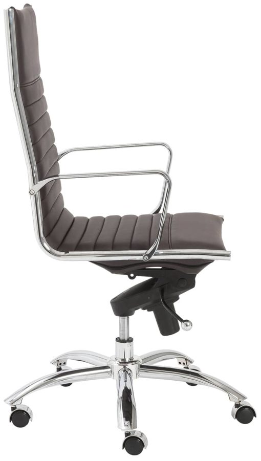 Euro Style Dirk Brown High Back Office Chair - Image 3