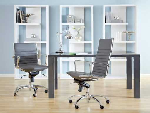 Euro Style Dirk Gray High Back Office Chair - Image 5