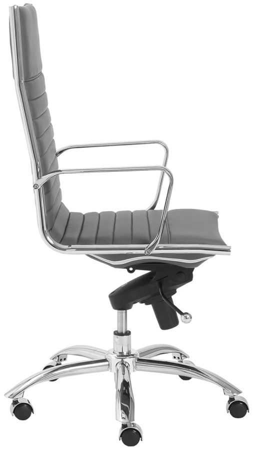 Euro Style Dirk Gray High Back Office Chair - Image 3