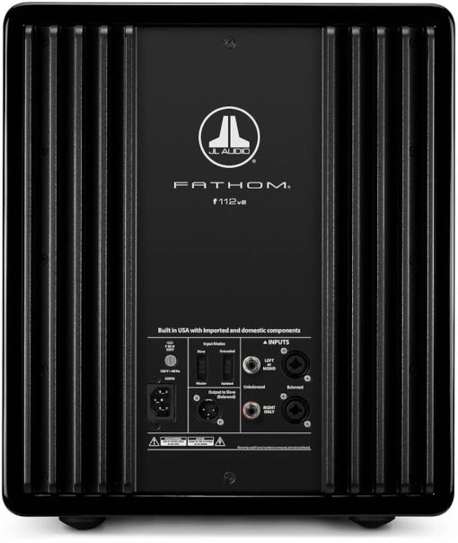JL Audio 12" Fathom Black Gloss Powered Subwoofer - Image 4