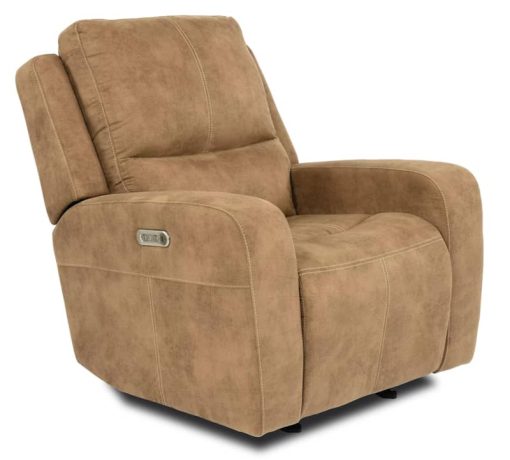 Flexsteel Aiden Cappuccino Power Gliding Recliner w/ Power Headrest