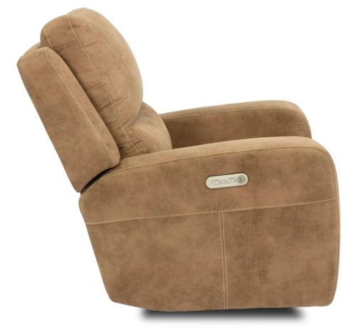Flexsteel Aiden Cappuccino Power Gliding Recliner w/ Power Headrest - Image 4