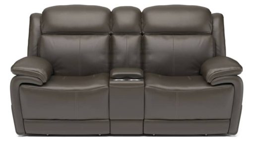Flexsteel Elijah Power Reclining Loveseat With Console & Power Headrests & Lumbar - Image 2