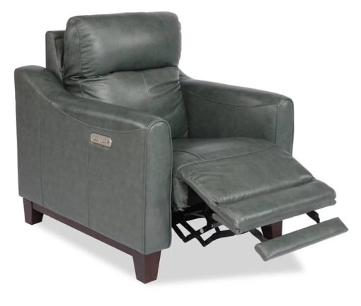 Flexsteel Forte Leather Power Recliner With Power Headrest - Image 2