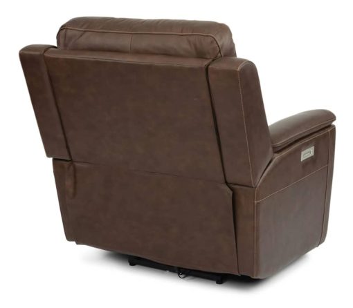 Flexsteel Henry Hickory Power Recliner With Power Headrest & Lumbar - Image 5