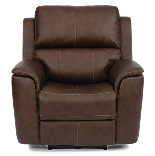Flexsteel Henry Hickory Power Recliner With Power Headrest & Lumbar - Image 3