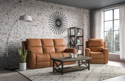 Flexsteel Henry Russet Power Recliner With Power Headrest & Lumbar - Image 3