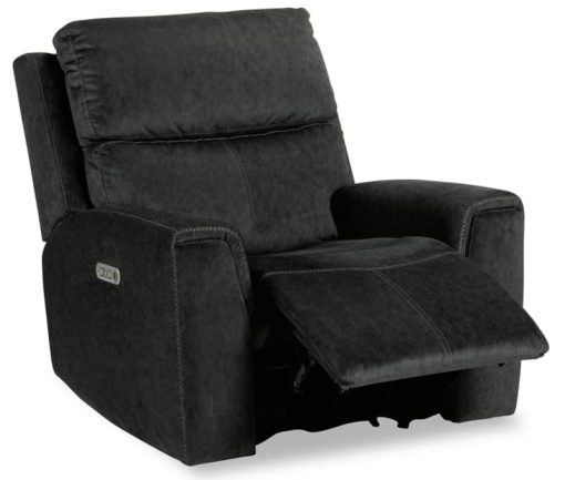 Flexsteel Jarvis Graphite Fabric Power Recliner w/ Power Headrest