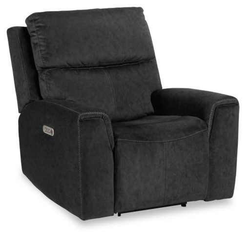 Flexsteel Jarvis Graphite Fabric Power Recliner w/ Power Headrest - Image 2